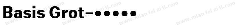 Basis Grot字体转换